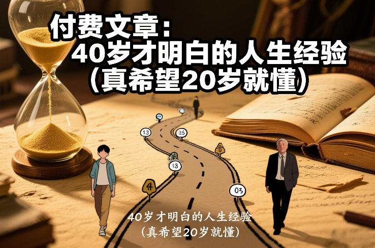 付费文章：40岁才明白的人生经验(真希望20岁就懂)-阿信云网创合伙人