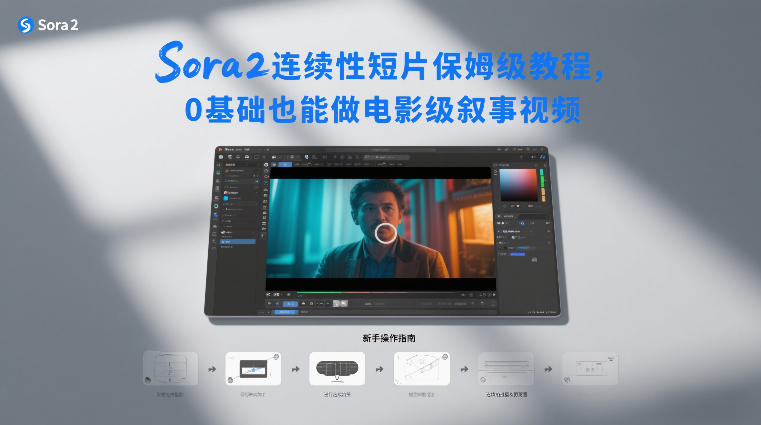 Sora2连续性短片保姆级教程，0基础也能做电影级叙事视频-阿信云网创合伙人