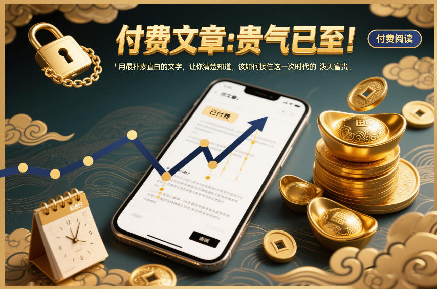 付费文章：贵气已至！用最朴素直白的文字，让你清楚知道，该如何接住这一次时代的泼天富贵-阿信云网创合伙人