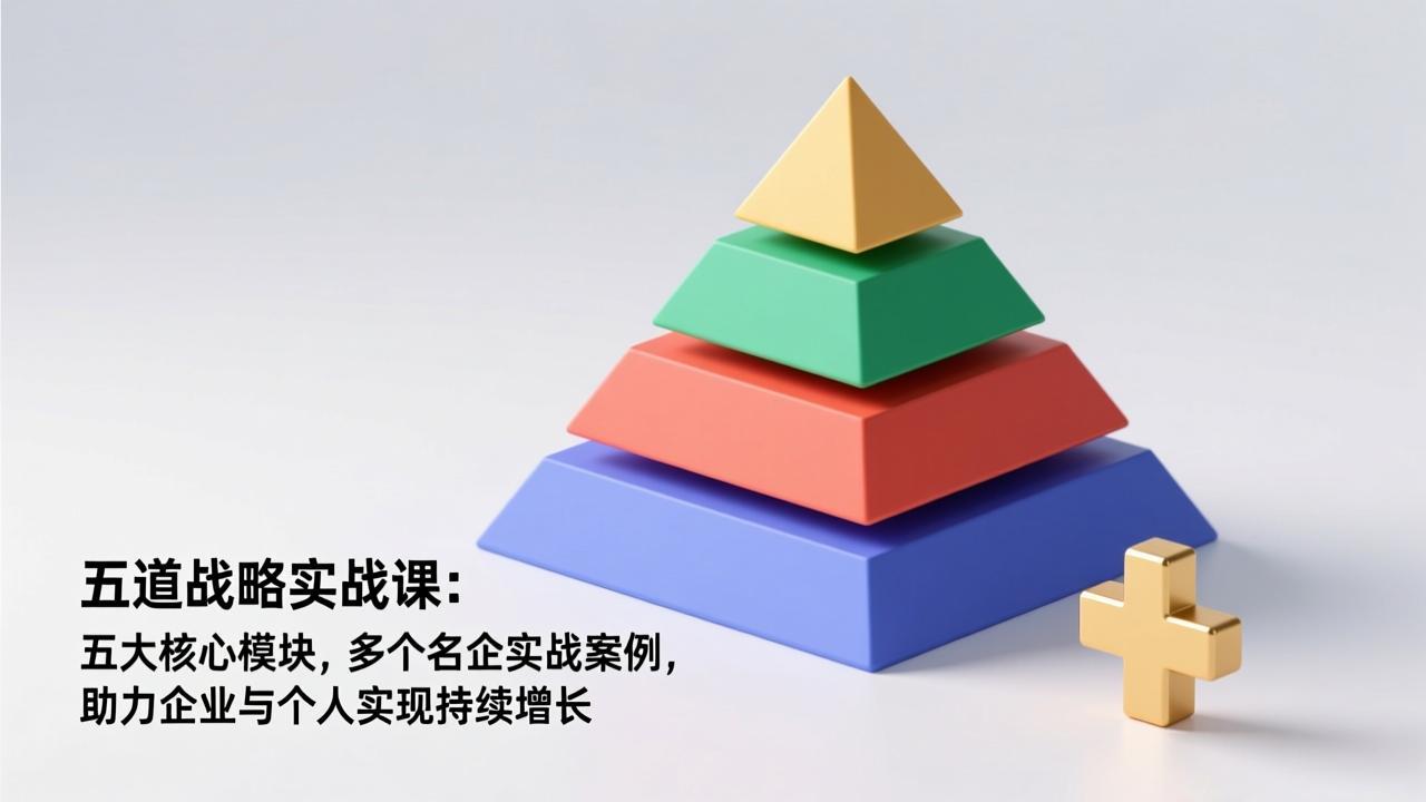 五道战略实战课：五大核心模块，多个名企实战案例，助力企业与个人实现持续增长-阿信云网创合伙人