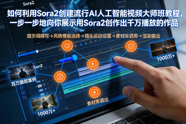 如何利用Sora2创建流行AI人工智能视频大师班，一步一步地向你展示用Sora2创作出千万播放的作品-阿信云网创合伙人