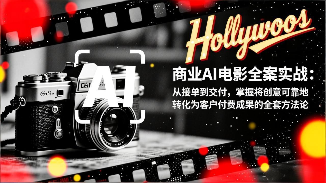 商业AI电影全案实战：从接单到交付，掌握将创意可靠地转化为客户付费成果的全套方法论-阿信云网创合伙人