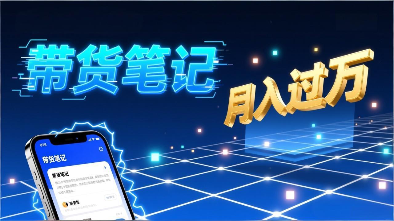 小红书爆款笔记带货实战：拆解封面标题正文全要素，手把手教你单篇笔记带货月入过万-阿信云网创合伙人