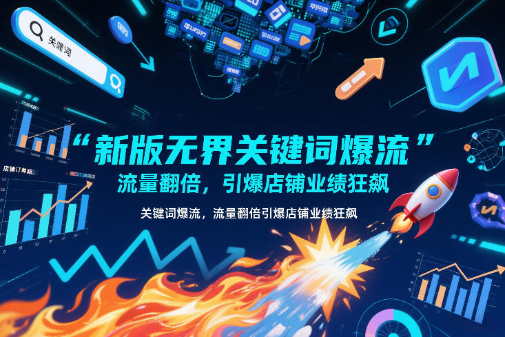 新版无界关键词爆流，流量翻倍，引爆店铺业绩狂飙-阿信云网创合伙人