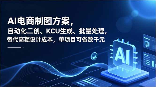 AI电商制图方案，自动化二创、SKU生成、批量处理，替代高额设计成本，单项目可省数千元-阿信云网创合伙人