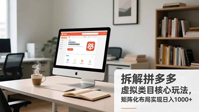 拆解拼多多虚拟类目核心玩法，矩阵化布局实现日入1000+-阿信云网创合伙人