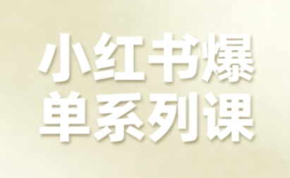 小红书爆单系列课，聚焦小红书电商全链路增长(更新)-阿信云网创合伙人
