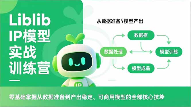 Liblib IP模型实战训练营，零基础掌握从数据准备到产出稳定、可商用模型的全部核心技能-阿信云网创合伙人