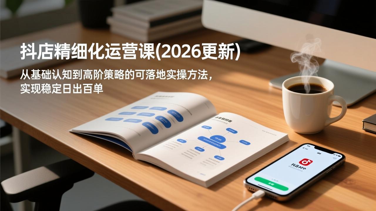 抖店精细化运营课(2026更新-阿信云网创合伙人