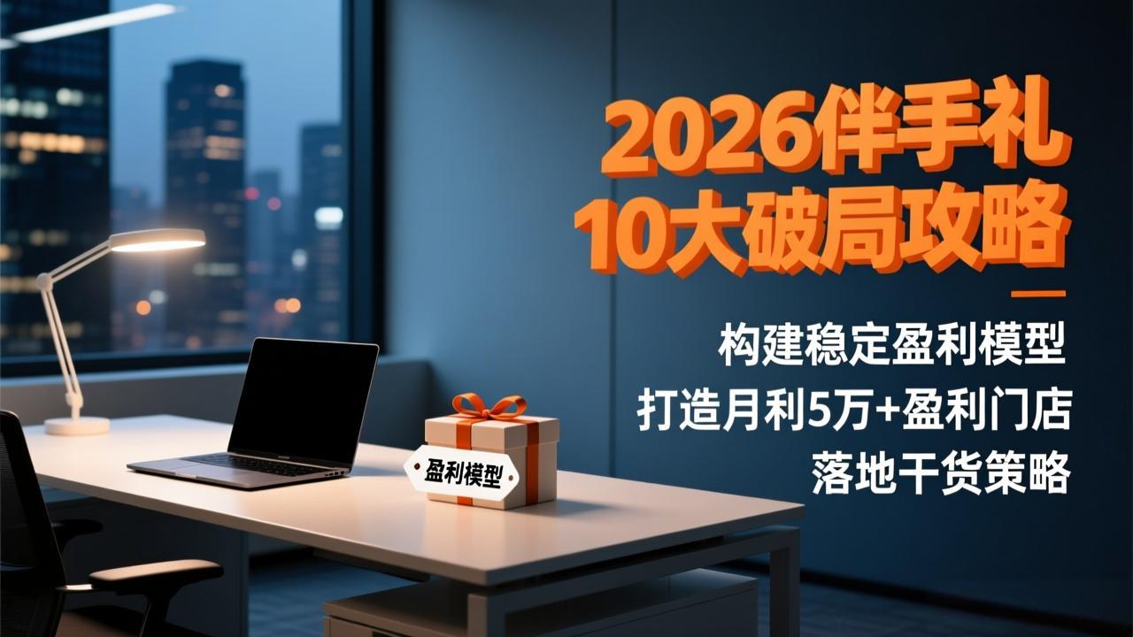 2026伴手礼10大破局攻略：构建稳定盈利模型，打造月利5万+盈利门店，落地干货策略-阿信云网创合伙人