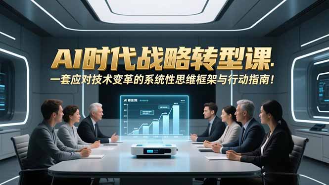 AI时代战略转型课：一套应对技术变革的系统性思维框架与行动指南！-阿信云网创合伙人